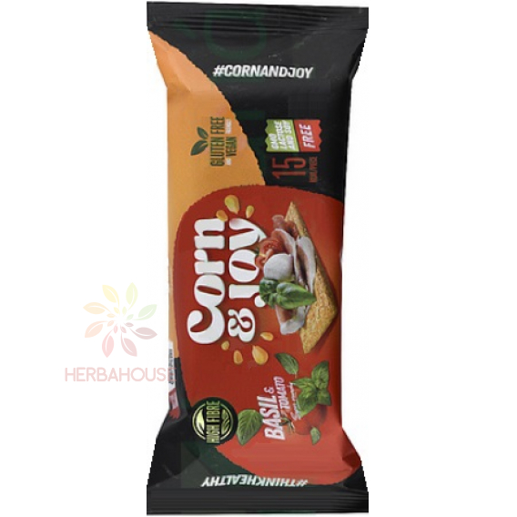 Obrázok pre Corn & Joy Pâine de porumb extrudată fără gluten cu roșii și busuioc (20g)