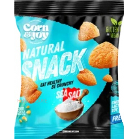 Obrázok pre Corn & Joy Snack de porumb fără gluten cu sare de mare (40g)