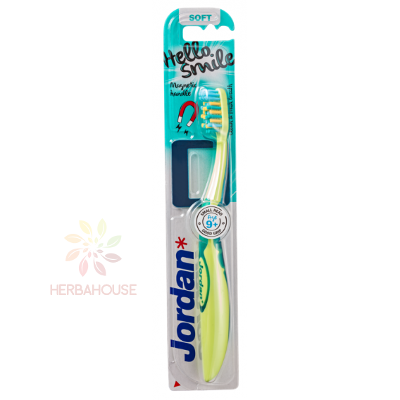 Obrázok pre Jordan Hello Smile Periuță de dinți pentru copii 9+ / Soft (1buc)