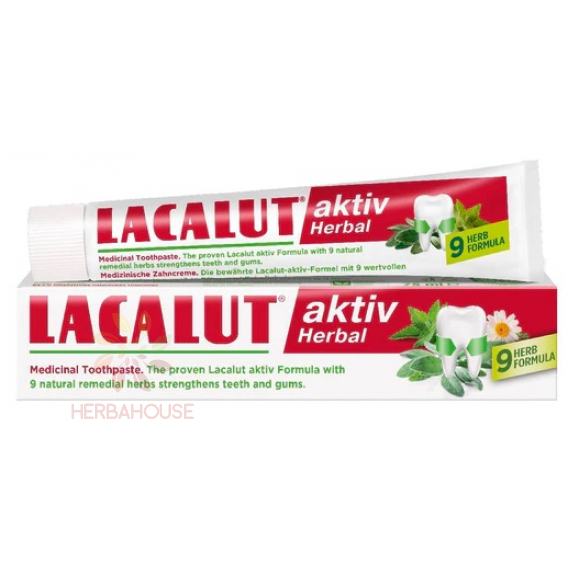 Obrázok pre Lacalut Active Pastă de dinți pe bază de plante împotriva parodontozei (75ml)