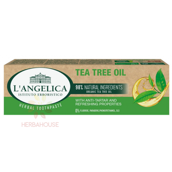 Obrázok pre L´Angelica Bio Pastă de dinți cu ulei de arbore de ceai (75ml)