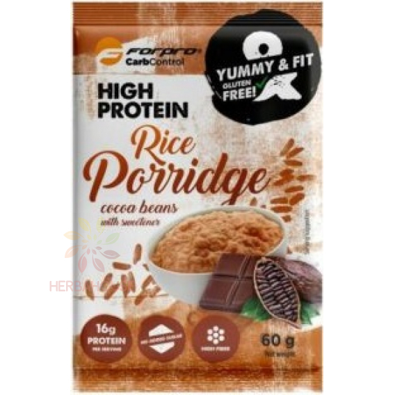 Obrázok pre Forpro Terci de orez cu proteine ​​fără gluten cu cacao (60g)