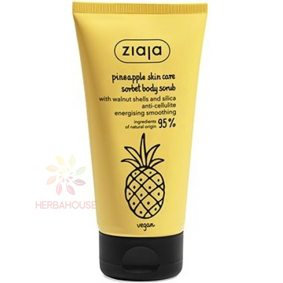 Obrázok pre Ziaja Scrub de corp cu ananas cu cafeină - Vegan (160ml)