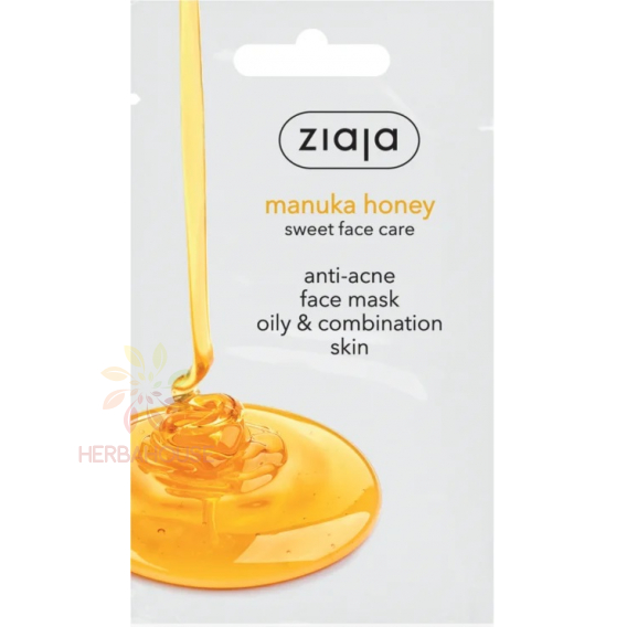 Obrázok pre Ziaja Manuka - masca de fata cu miere impotriva acneei pentru ten gras si mixt (7ml)