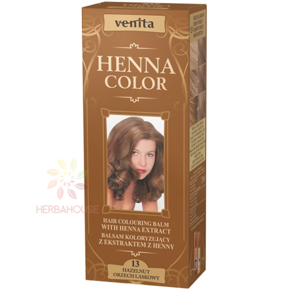 Obrázok pre Venita Henna Color culoarea naturala a parului 13 - maro alune (75ml)