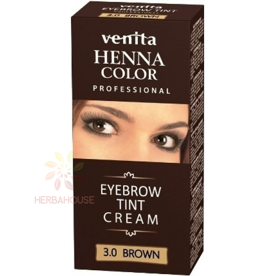 Obrázok pre Venita Henna Color culoare naturala pentru sprancene si gene - maro (15g)
