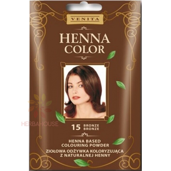 Obrázok pre Venita Henna Color culoare naturală de păr pudra 15 - bronz (25g)