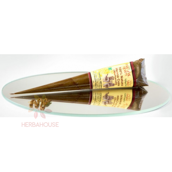 Obrázok pre Classic Henna Vopsea naturală clasică pentru corp henna pâlnie - culoare maro (25g)