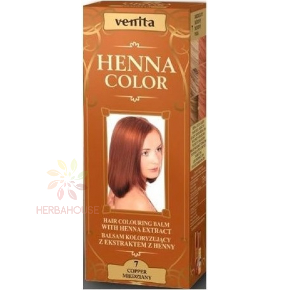 Obrázok pre Venita  Henna Color culoare naturală a părului 7 - roșu ruginit (75ml)