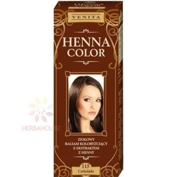 Obrázok pre Venita Henna Color culoarea naturala a parului 115 - maro ciocolata (75ml)