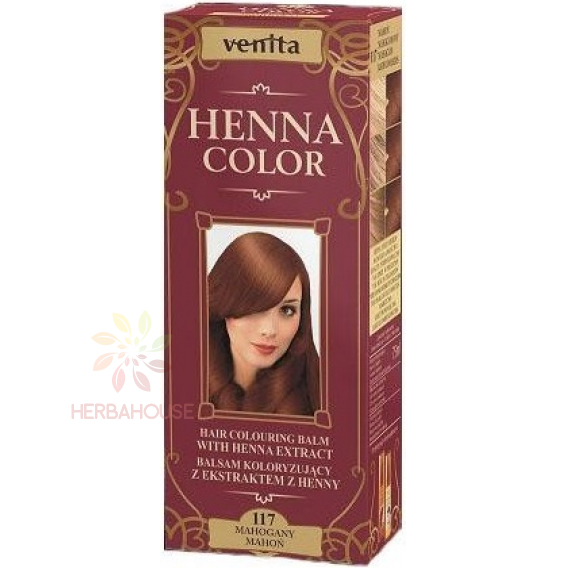 Obrázok pre Venita Henna Color culoarea naturala a parului 117 - mahon (75ml)