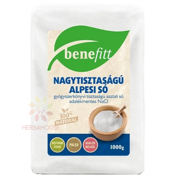 Obrázok pre Benefitt Sare alpină de înaltă puritate - fină (1000g)