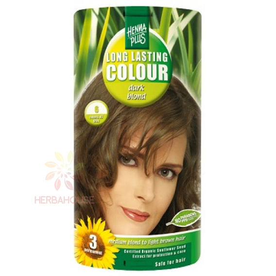 Obrázok pre Hennaplus Culoare naturală de păr 6 - blond închis (100ml)
