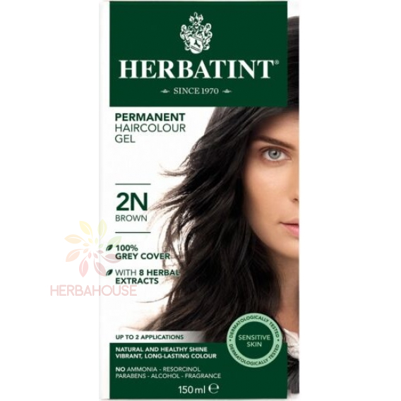 Obrázok pre Herbatint Vopsea naturală permanentă a parului 2N - maro (150ml)