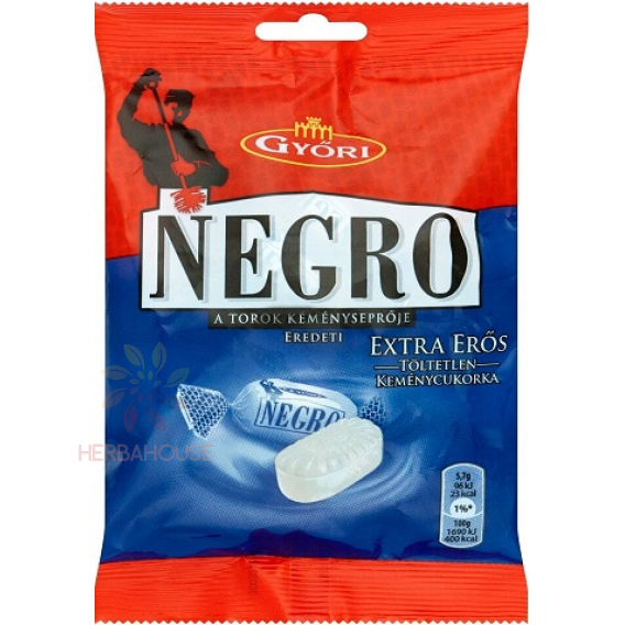 Obrázok pre Győri Negro Originál Bomboană extra puternic neumplute (79g)