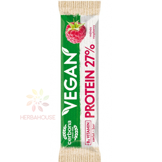 Obrázok pre Cerbona Vegan Baton proteic cu aromă de zmeură (40g)  