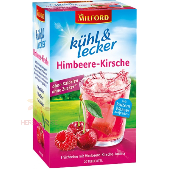 Obrázok pre Milford Ceai de fructe cu gheață de zmeură și cireșe (20buc)