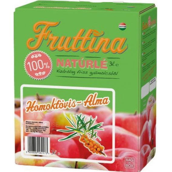 Obrázok pre Fruttina 100% Suc de fructe măr și cătină (3000ml)