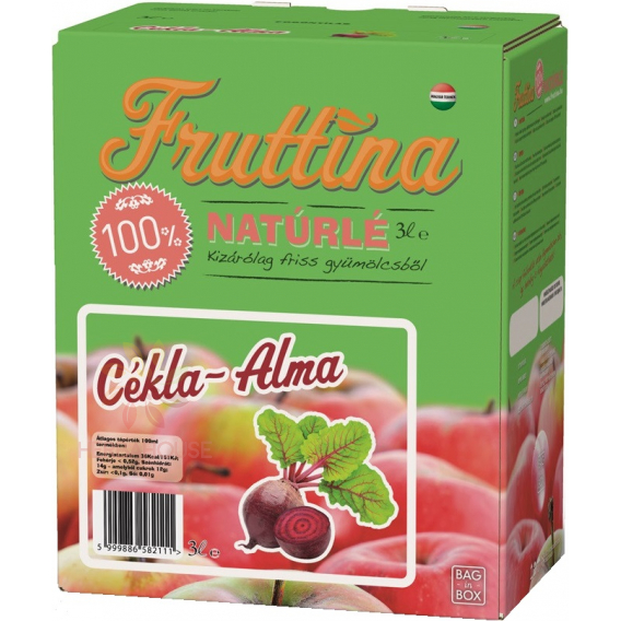 Obrázok pre Fruttina 100% Suc de fructe mere, sfecla rosie (3000ml)