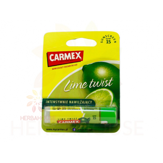 Obrázok pre Carmex Lime Twist balsam de buze hidratant SPF15 (4g)