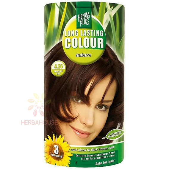 Obrázok pre Hennaplus Culoarea naturală de păr 4.56 - castan (100ml)