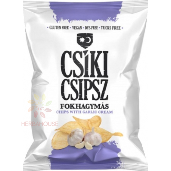 Obrázok pre Csíki Chips Chipsuri de cartofi cu usturoi fără gluten (50g)