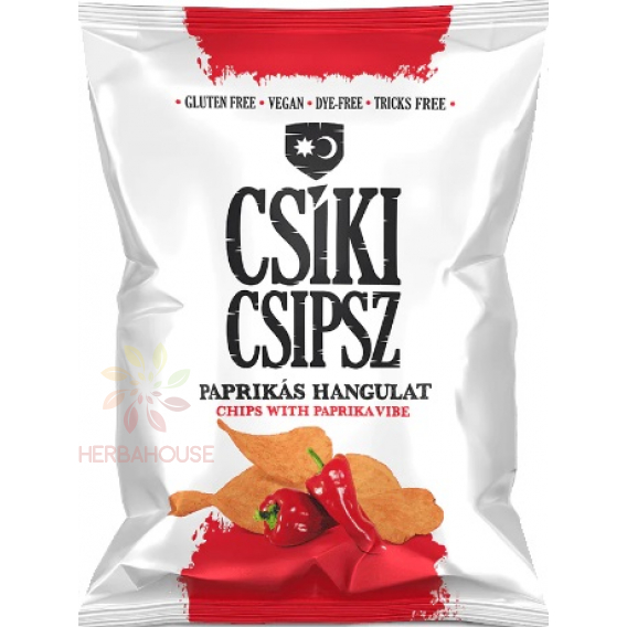 Obrázok pre Csíki Chips Chipsuri de cartofi fără gluten cu aromă de boia (50g)