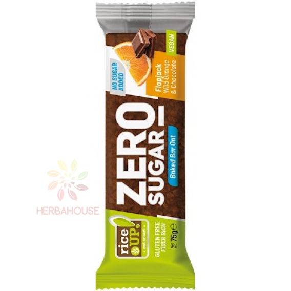 Obrázok pre Rice Up Baton de ovaz fara gluten portocale si ciocolata neagra fara zahar adaugat (70g)