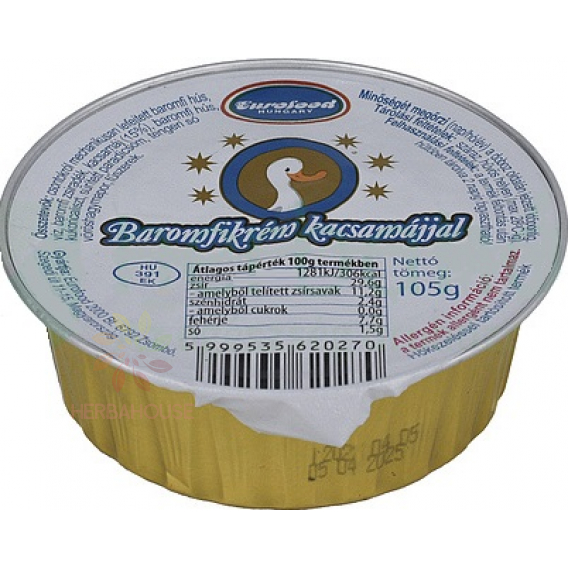 Obrázok pre Eurofood Tartina de pasare cu ficat de rata (105g)