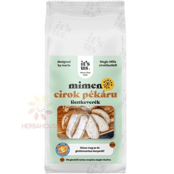Obrázok pre Naturbit It's us Mimen Amestec de făină fără gluten cu sorg pentru produse de panificație (500g)