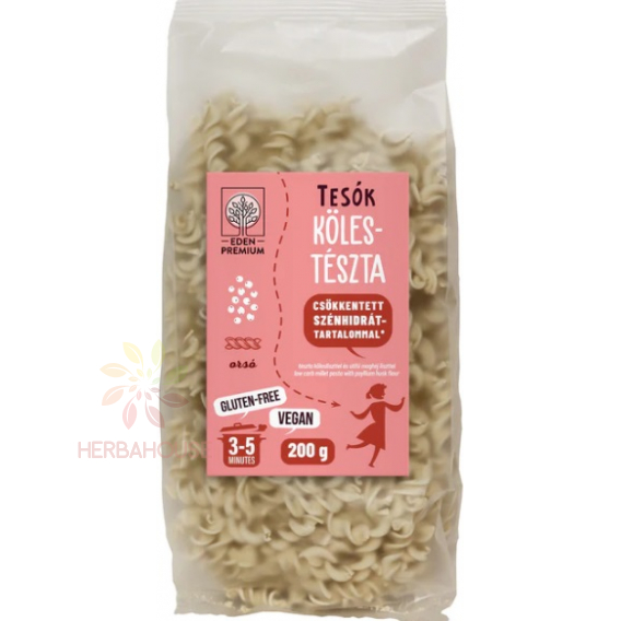 Obrázok pre Éden Prémium Tesók Paste cu mei fără gluten cu conținut redus de carbohidrați - fusilli (200g)