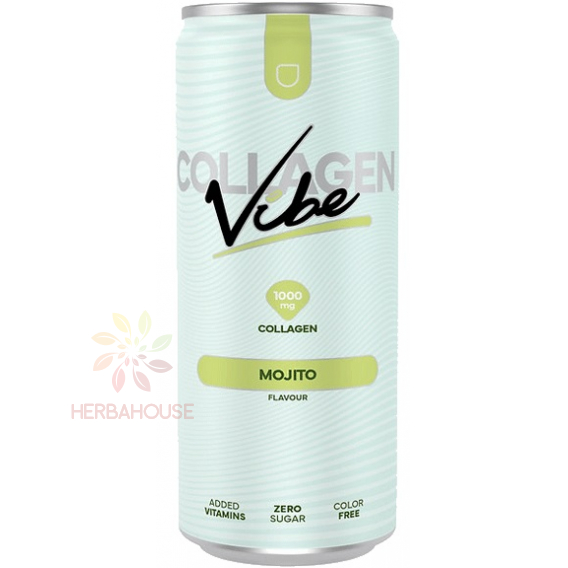 Obrázok pre Vibe Collagen Băutură carbogazoasă cu colagen și îndulcitori mojito (330ml)